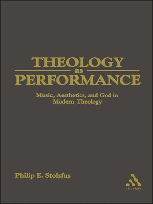 cover image of Theology as Performance